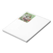 アリスのカードwonderlandハットウサギ ノートパッド (回転)