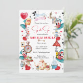 アリスのティーパーティーお披露目会へのご招待 招待状 (スタンド正面)