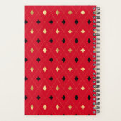 アリスのハート女王パーソナライズされた プランナー手帳 (裏面)