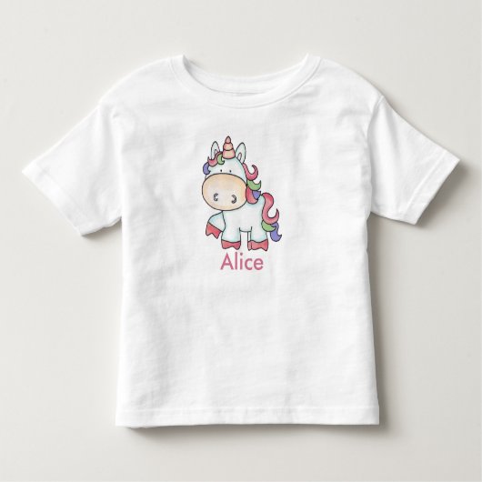 アリスのパーソナライズされた贈り物 トドラーTシャツ (正面)