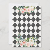 アリスのパーティー フローラル ティー バースデー ガール 招待状 (裏面)