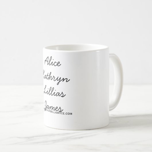 アリスのマグ コーヒーマグカップ (正面右)