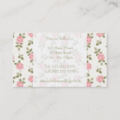 アリスのロマンチックなヴィンテージのバラ 名刺 (裏面)