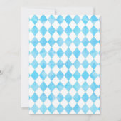 アリスの不思議な国でのお誕生日パーティー 女の子の最初の誕生日 招待状 (裏面)