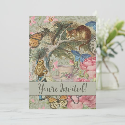 アリスの不思議の国のチェシャ猫の木の庭 招待状 (スタンド正面)