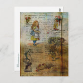 アリスの冒険 ポストカード (正面/裏面)