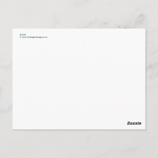 アリスの冒険 ポストカード (裏面)