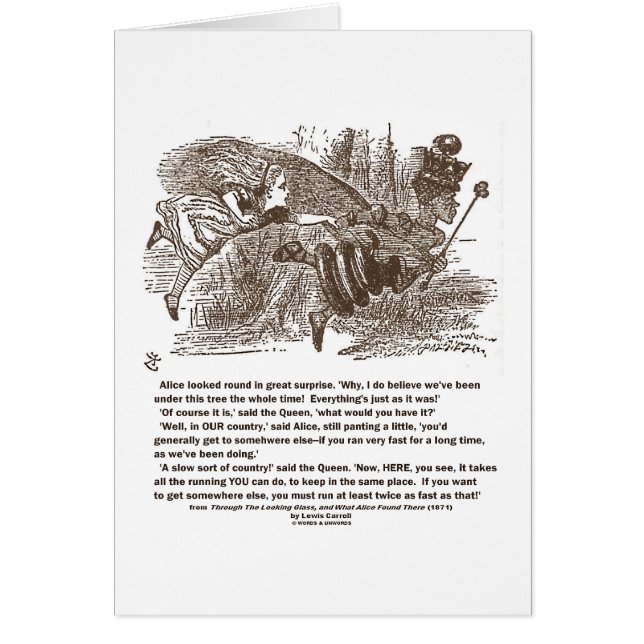 アリスの同じところにとどまる赤い女王のランニング (正面)