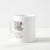 アリスの同じところにとどまる赤い女王のランニング コーヒーマグカップ (正面左)