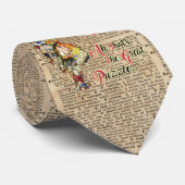アリスの帽子屋の&Rabbitのヴィンテージのコラージュの引用文 ネクタイ (ロール)