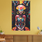 アリスの新しいアフタヌーンティーパーティー- Ken Gage Art キャンバスプリント (インサイチュ (リビング))