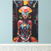 アリスの新しいアフタヌーンティーパーティー- Ken Gage Art キャンバスプリント (インサイチュ (ウッドフロア))