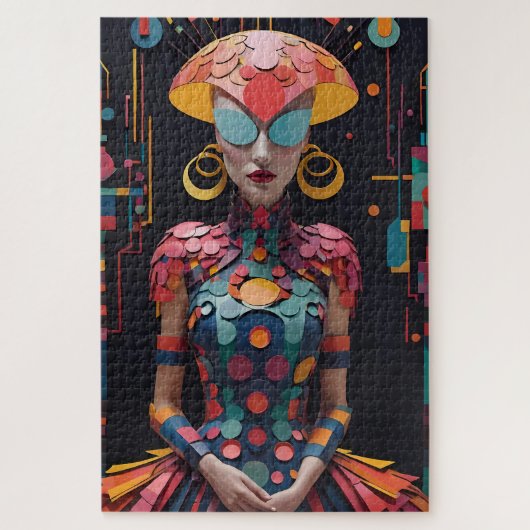 アリスの新しいアフタヌーンティーパーティー- Ken Gage Art ジグソーパズル (縦)