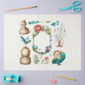 アリスの茶パーティーシリーズデザイン12 薄葉紙 (クラフト)