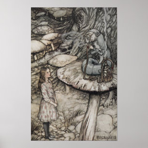 アリスはいもむし小僧に話しかけて ポスター