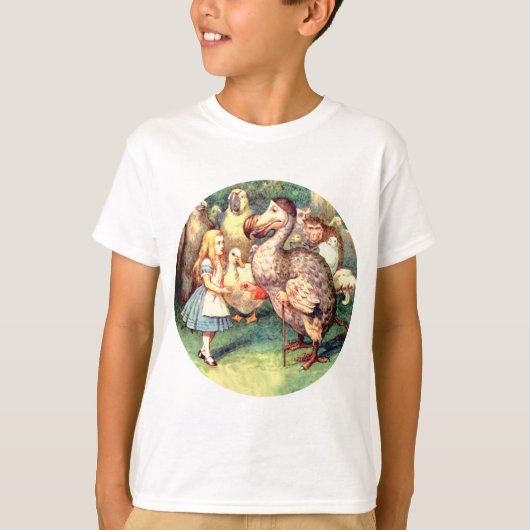 アリスはがくがくかけでドードー・バードに出合う Tシャツ (正面)