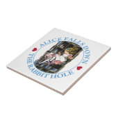 アリスはウサギの巣穴不思議の国にころびます タイル (側面)