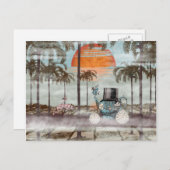 アリスはカリフォルニア-デジタル芸術に行きます ポストカード (正面/裏面)