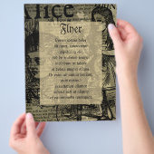 アリスはコラージュを飲む チラシ (手)