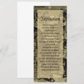 アリスはコラージュを飲む 招待状 (正面/裏面)