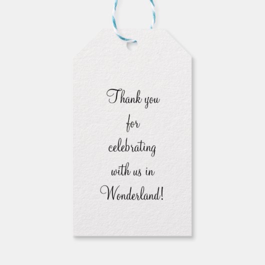 アリスはチェシャに出会う ギフトタグ (裏面)