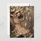 アリスはトランプに群がる ポストカード (正面/裏面)