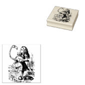 アリスはフラミンゴを持って ラバースタンプ (押印)