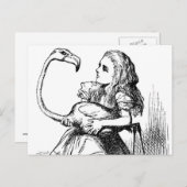 アリスはフラミ遊ゴでクロケーをしようとした ポストカード (正面/裏面)