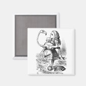 アリスはフラミ遊ゴでクロケーをしようとした マグネット (正面/裏面)