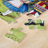 アリスは不思議の国のハートの女王に会います ジグソーパズル (側面)