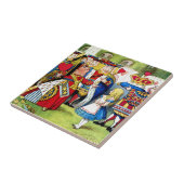 アリスは不思議の国のハートの女王に会います タイル (側面)