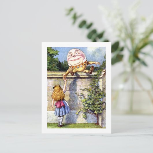 アリスは不思議の国のHumpty Dumptyに会います ポストカード (スタンド正面)