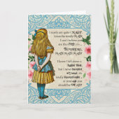 アリスは丘の誕生日カードの上おもしろい- カード (正面)