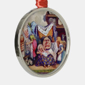 アリスは公爵夫人およびPicのベビーに会います メタルオーナメント (右)