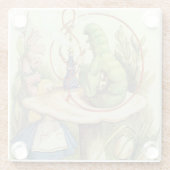 アリスは幼虫に会います ガラスコースター (裏面)