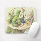 アリスは幼虫に会います マウスパッド (マウス)