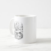 アリスは幼虫に相談します コーヒーマグカップ (正面左)