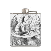 アリスは幼虫-不思議の国のアリス--に会います フラスク (裏面)