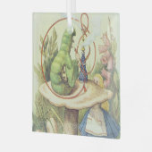 アリスは毛虫に出くわす ガラスオーナメント (正面左)