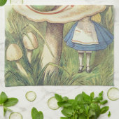 アリスは毛虫に出くわす キッチンタオル (折り畳み)