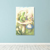 アリスは毛虫に出くわす キャンバスプリント (インサイチュ (ウッドフロア))