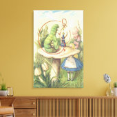 アリスは毛虫に出くわす キャンバスプリント (インサイチュ (リビング))