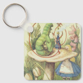 アリスは毛虫に出くわす キーホルダー (正面)