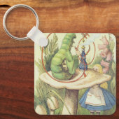 アリスは毛虫に出くわす キーホルダー (正面)