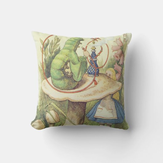 アリスは毛虫に出くわす クッション (正面)