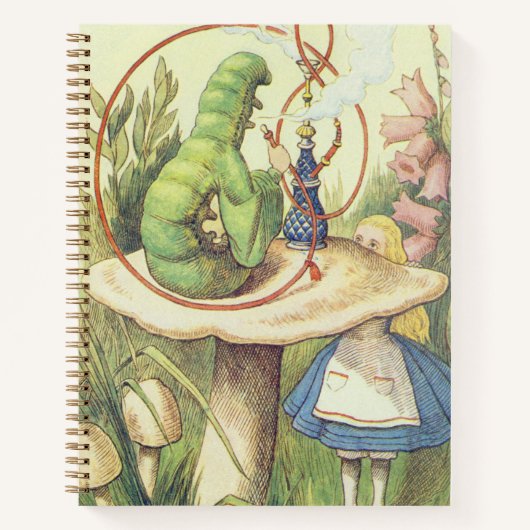 アリスは毛虫に出くわす ノートブック (正面)