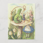 アリスは毛虫に出くわす ポストカード (正面)
