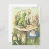 アリスは毛虫に出くわす ポストカード (正面/裏面)