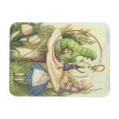 アリスは毛虫に出くわす マグネット (横)