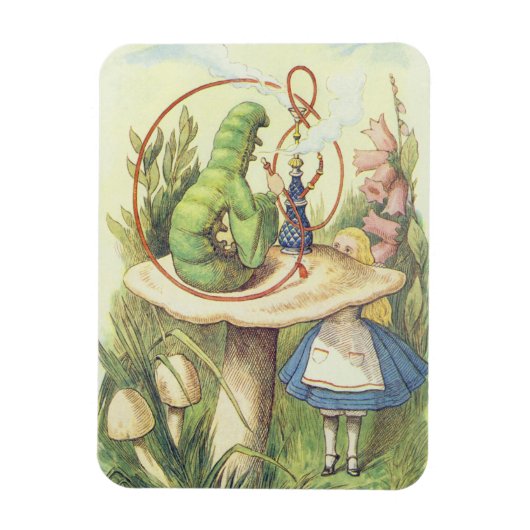 アリスは毛虫に出くわす マグネット (縦)
